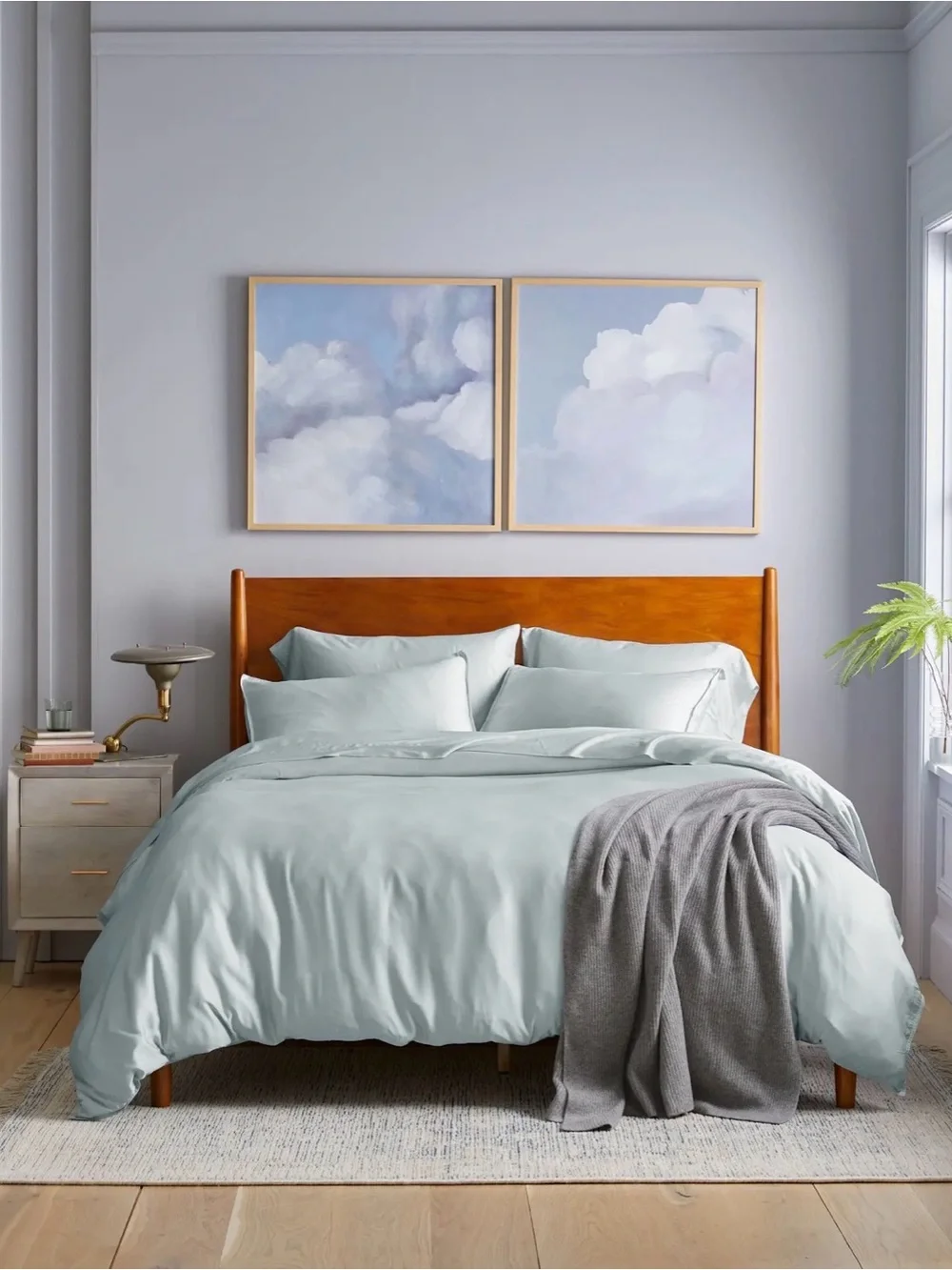 Quince Bamboo Duvet Cover - Twin - Mist